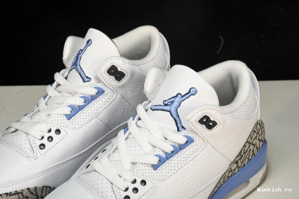 JORDAN “UNC” AIR WHITE 3 RETRO 0912